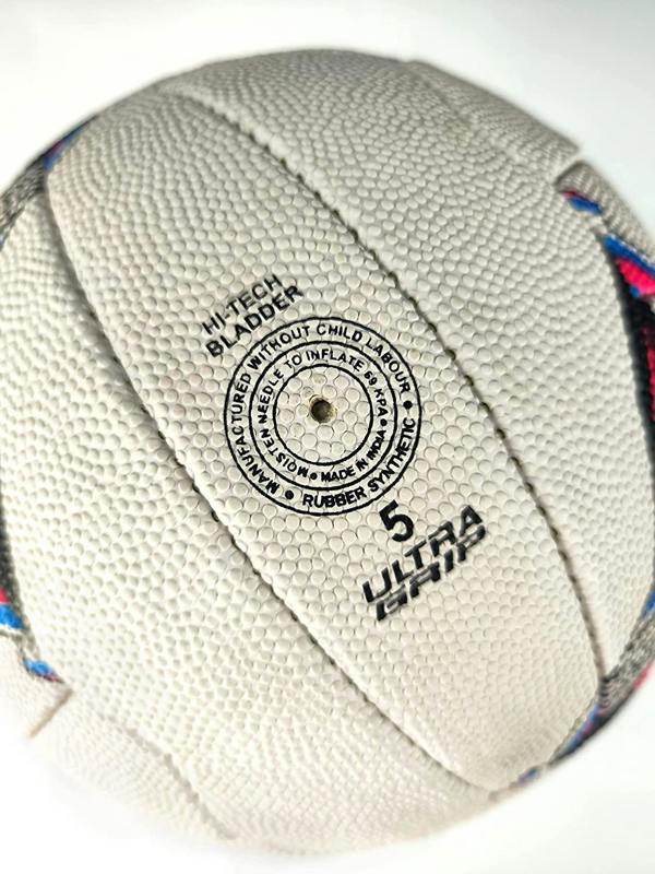 Match Quality Netball Size 5 – Hand-Stitched, Grip Surface - Optimum