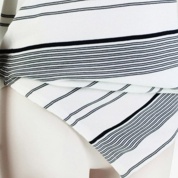 Stella McCartney black white striped vest top camisole 