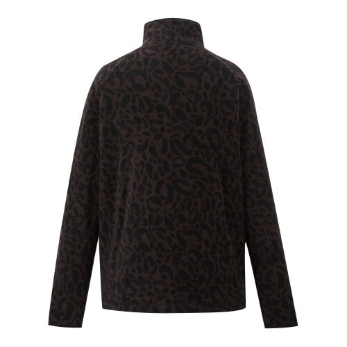 Dare 2B Womens Leopard Print Fleece Top - Hot Fudge