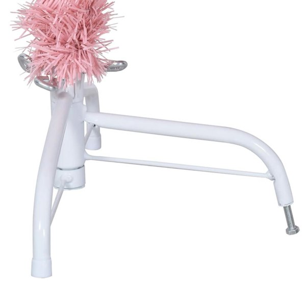 Berkfield Artificial Half Christmas Tree with Stand Pink 150 cm PVC