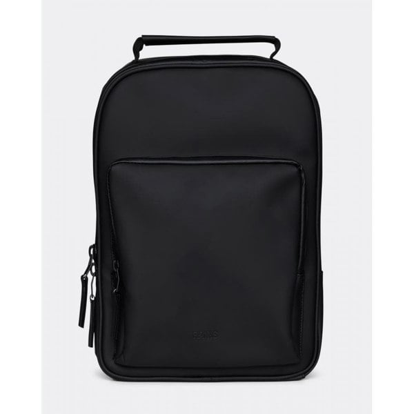 Rains Book Daypack - 01 Black - CHO - Designer Unisex Bags