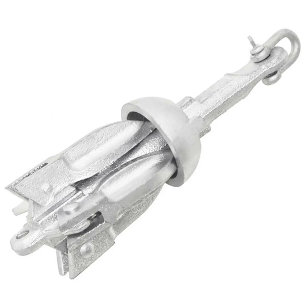 Berkfield Folding Anchor Silver 0.7 kg Malleable Iron