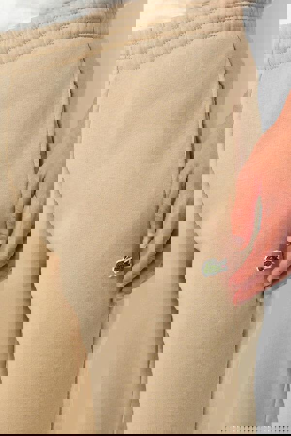 Lacoste Organic Cotton Slim Fit Joggers Beige