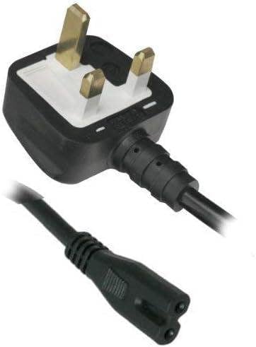 Pioneer/Onkyo Mains Cord made by UK Volex 1.5M Fused (5 Amp) Figure 8 C7 Power Cable with moulded 3pin UK Plug. Asta Approved and Verified