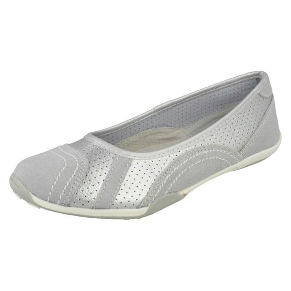 Down to Earth Ladies Down To Earth Flat Ballerina Shoes