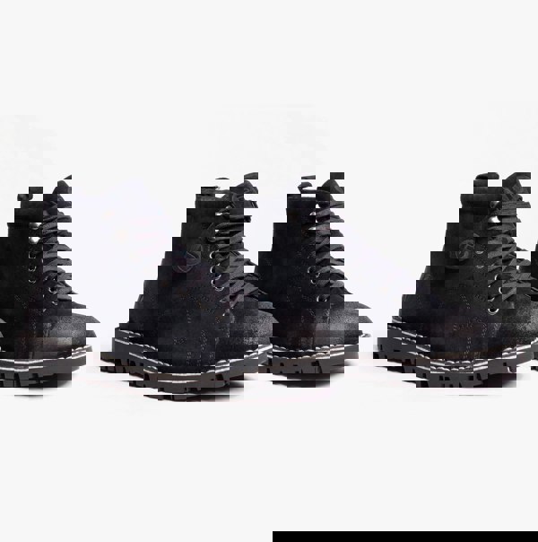 Popps 1961 MOD Mens Suede Boots Navy