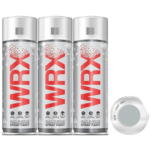 WRX 3X WRX Flat Light Grey Spray Paint 400ml