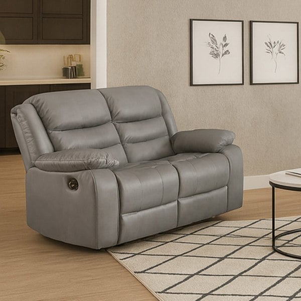 Furnishings For Less Venice Leather Reclining 2 Seater Sofa
