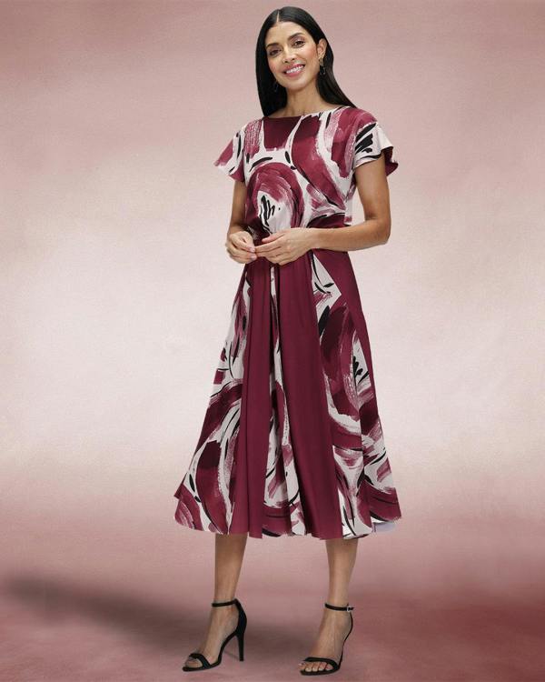 HotSquash Pleated Midi Dress