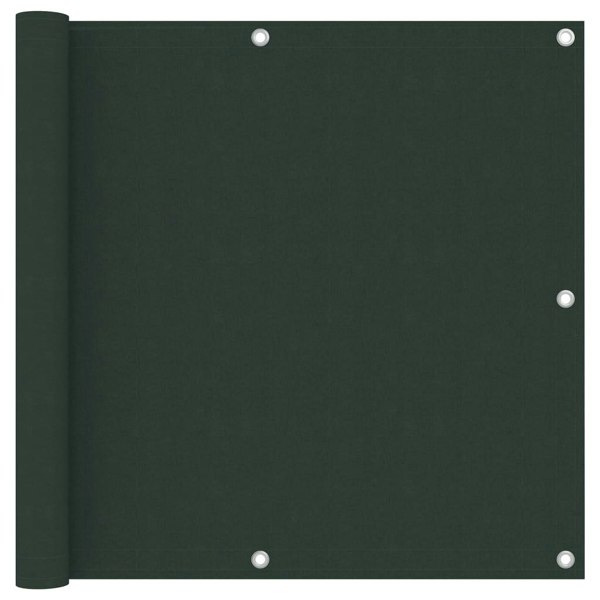 Berkfield Balcony Screen Dark Green 90x500 cm Oxford Fabric