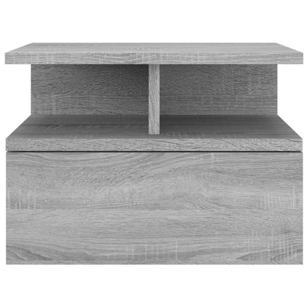 Berkfield Floating Nightstand Grey Sonoma 40x31x27 cm Engineered Wood
