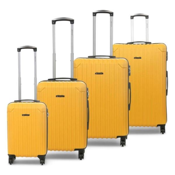 Snowball Hard Shell ABS 4 Wheels Luggage Travel Cabin Suitcase Set