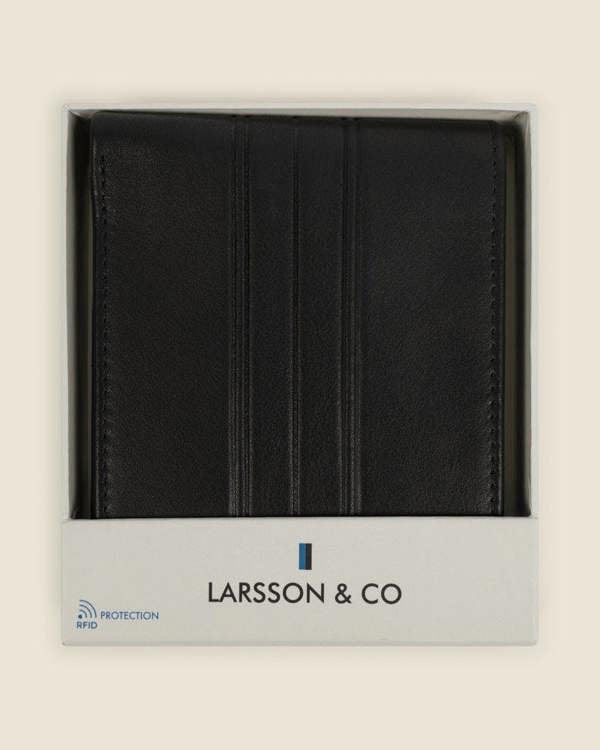 Larsson & Co Kemi - Leather Wallet With Embossed Stripe