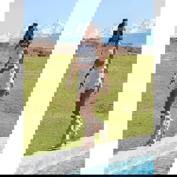 Pink Vanilla Tie Back Crochet Top