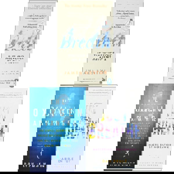 Breath, The Oxygen Advantage, Just Breathe 3 Book Set