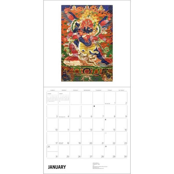 Enlightenment, Buddhist Paintings Calendar 2027, Wall Calendars, Month To View, Art, Gift