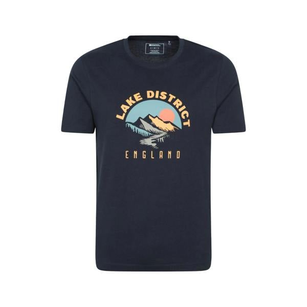 Mountain Warehouse Mens Lake District Short-Sleeved T-Shirt - Navy - 