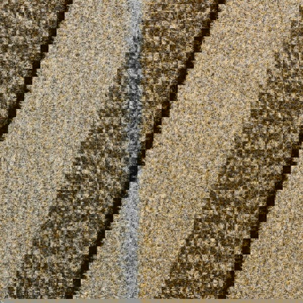 JVL Miracle Machine Washable with Stripes Barrier Mat, 60x90cm, Beige