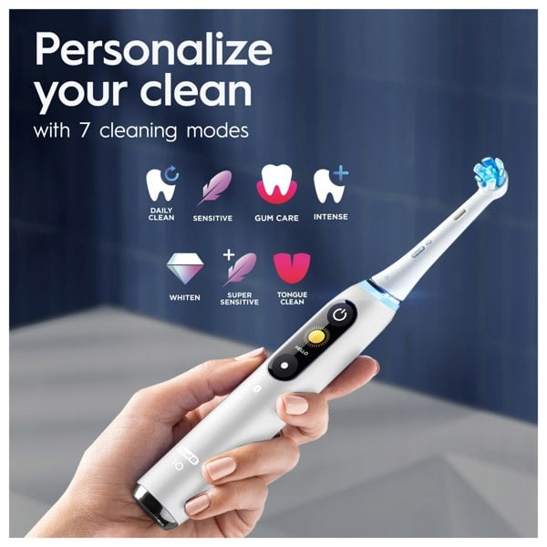 Oral-B iO 9 Electric Toothbrush Designed By Braun - White