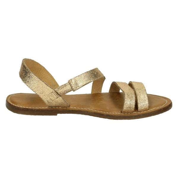 Leather Collection Ladies Leather Collection Flat Y Strap Slingback Mule