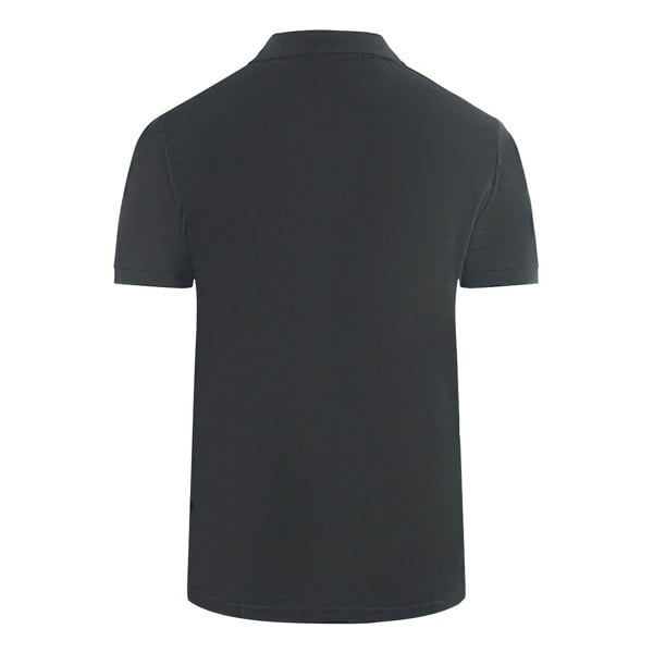 Cavalli Class Bold Brand Logo Polo Shirt - Black