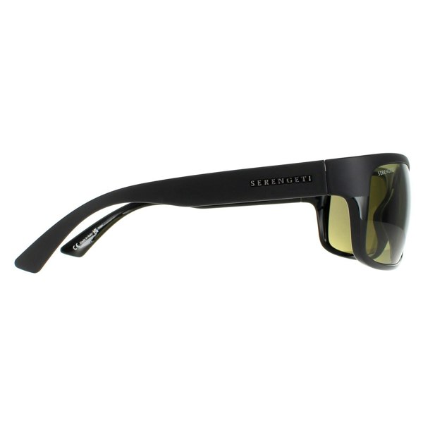 Serengeti Sunglasses Pistoia 8301 Matte Black Top Shiny Black Mineral Polarized 555nm