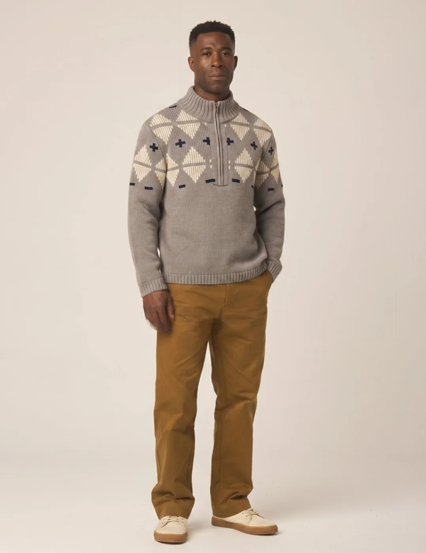 Peregrine Mountain Zip Neck Sweater
