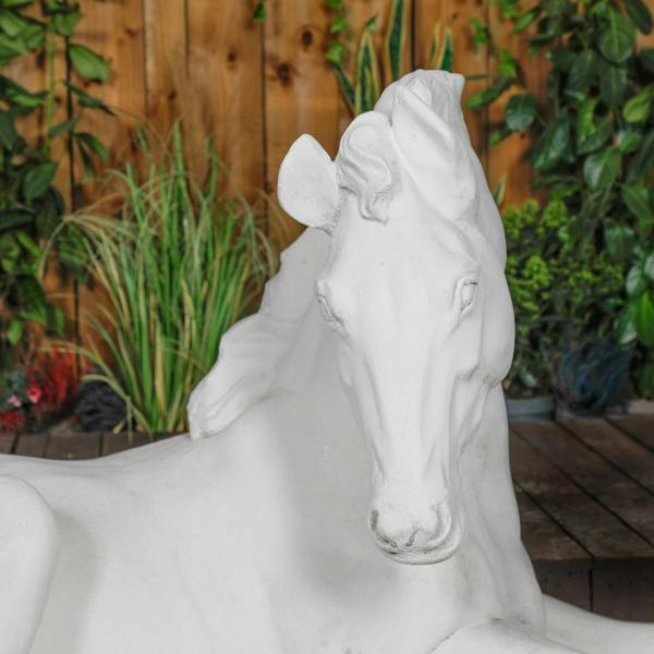 Lifesize Reclining Horse Statue 