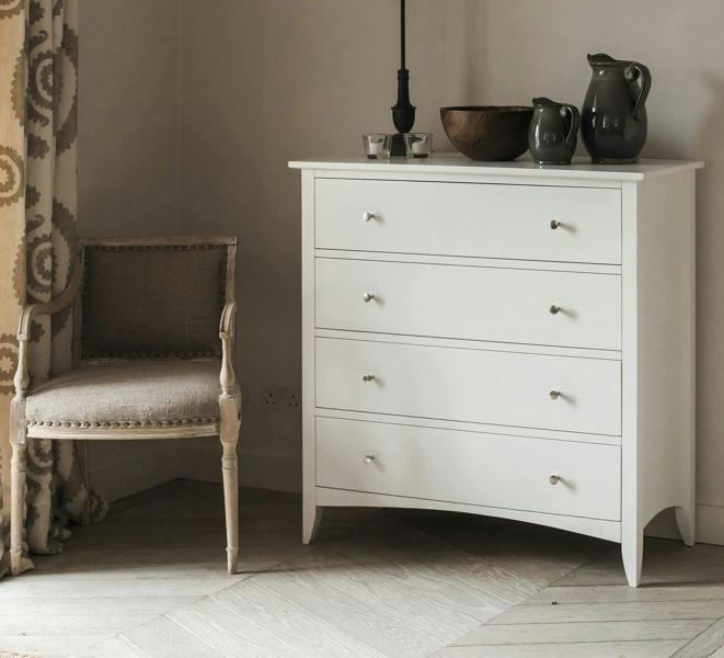 Statement Furniture Edward Hopper Chest of Drawers with 4 Drawers. Assembled Wooden Storage
