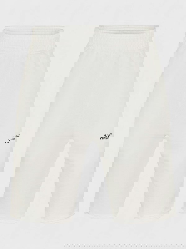 Off-White Wave Diagonal Sweatshorts White