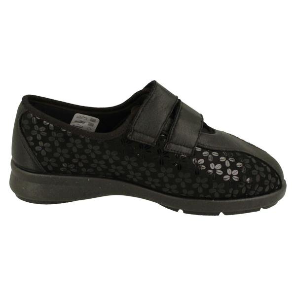 DB Shoes Ladies Easy B Casual Stretch Hook And Loop Shoes Azalea