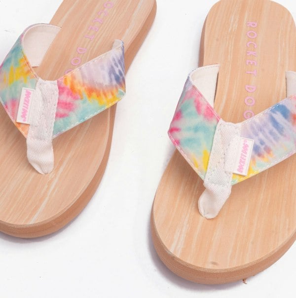 Rocket Dog ADIOS TUCKER Womens Toe Post Pastel Multi