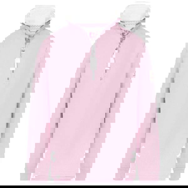 Lazy Jacks Girls Quarter Zip Sweatshirt - Pink