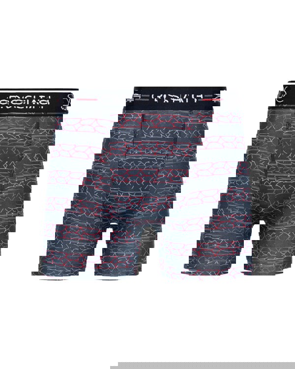 Crosshatch Locky Boxers 3pk Red Mix