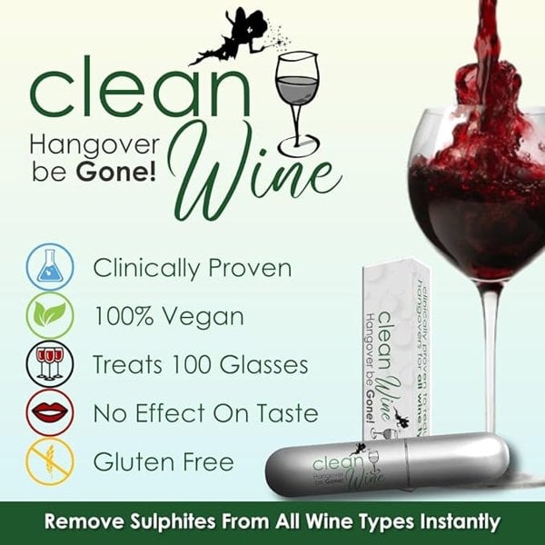 Clean Wine Hangover Be Gone! Sulphite Remover Spray