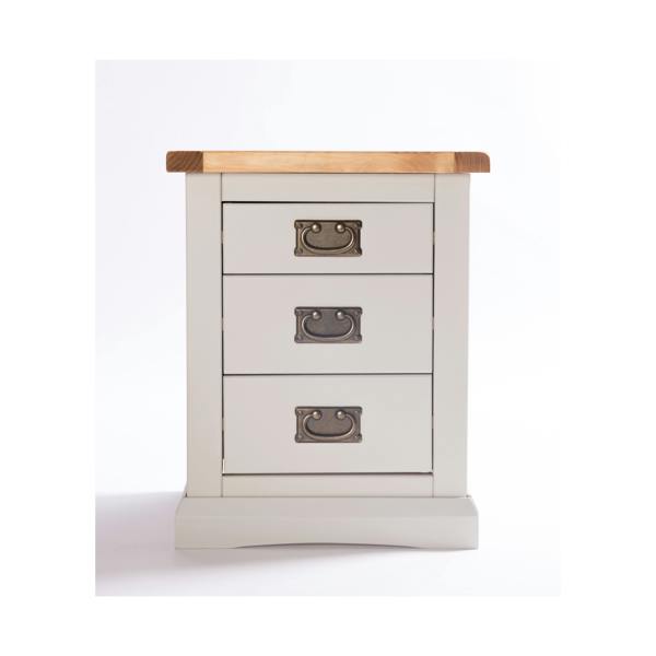 Loreo 3 Drawer Bedside Table