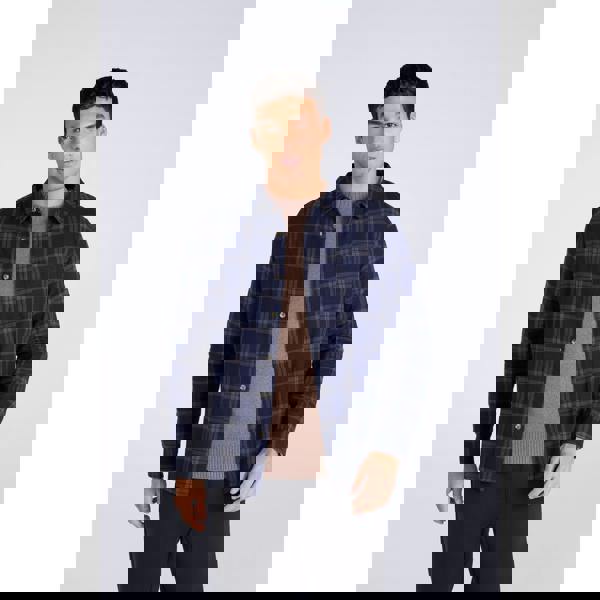 Animal Mens Cove Flannel Shirt - Blue - 