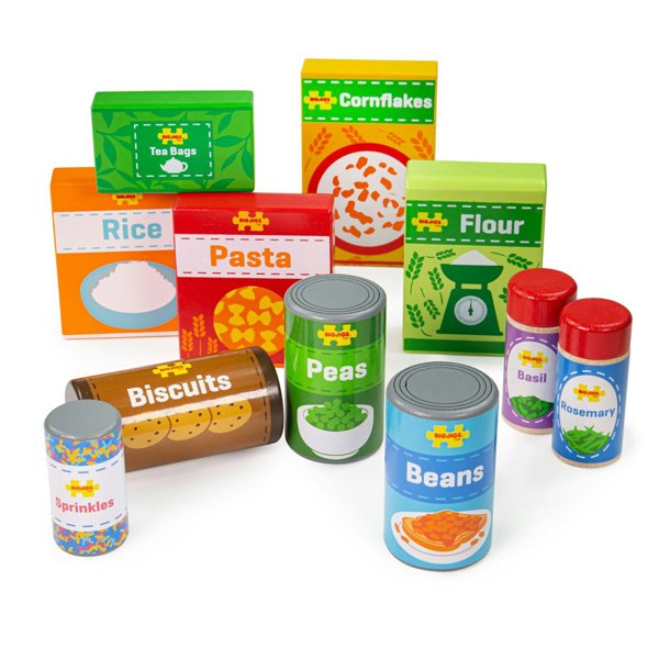 Bigjigs Toys BJ623 Cupboard Groceries