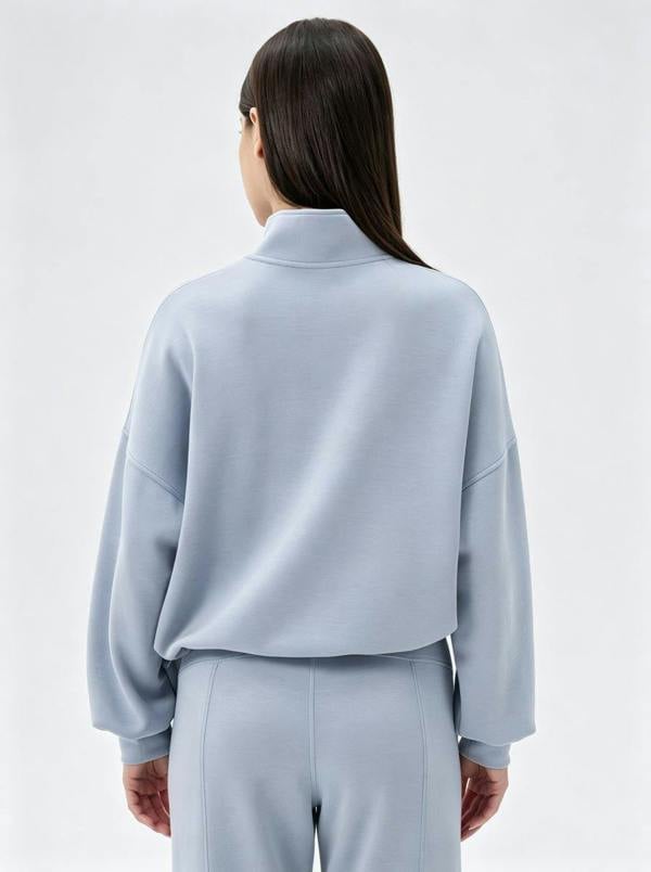 Anniou Casual Quarter Zip Pullover