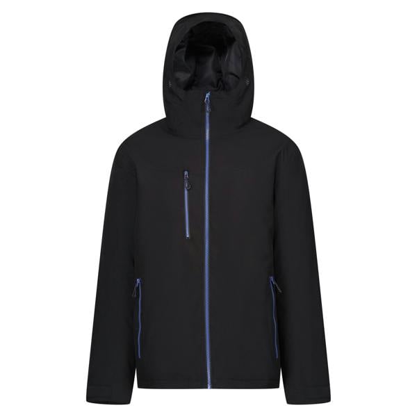 Regatta Professional Mens Insulated Waterproof Jacket - Black/New Royal - 