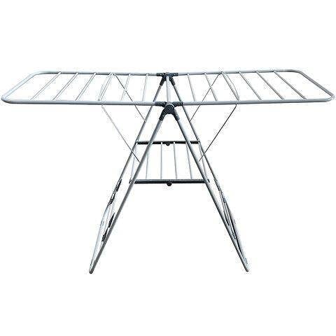 Homefront Clothes Airer Dryer - Lightweight & Foldable Design - Adjustable Side Wings & Fitted Shoe Racks