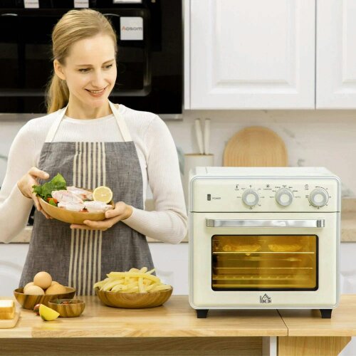Bobobiy 20L 90-230℃ Mini Electric Oven - Cream
