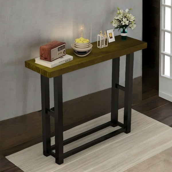 Rafaelo Mobilia 100CM Wide Narrow Console Table Industrial Style