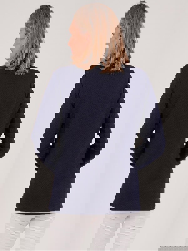 PennyPlain Quilt 1/2 Zip Top - Navy