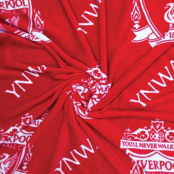 Liverpool FC YNWA Fleece Blanket, Bedroom, Sports, Gift