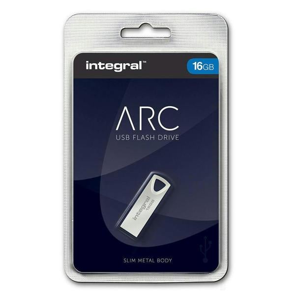 Integral USB 2.0 Arc Flash Drive 16GB - Metal