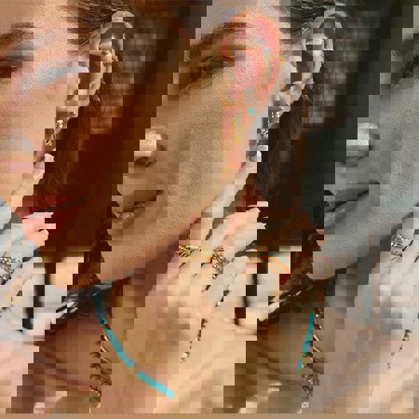 Ania Haie Chill Voyager 14ct Gold Plated Bezel Set Multi Stone Ring R063-01G