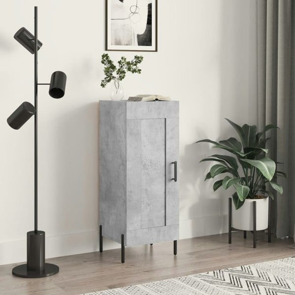 Berkfield Sideboard Concrete Grey 34.5x34x90 cm Engineered Wood