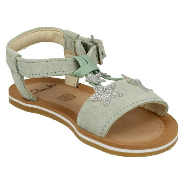 Clarks Girls Clarks Star Detailed Strappy Sandals Finch Summer T