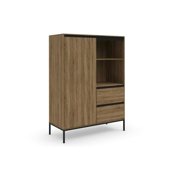 Dorel Home Bari Lowboard with 3 Drawers in Oak Look